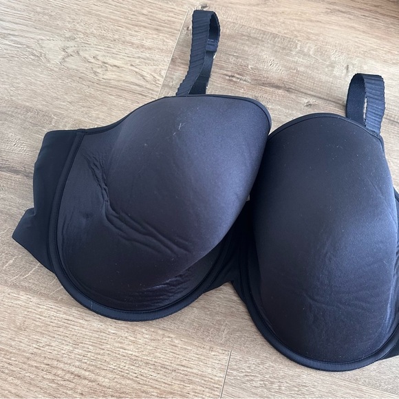Thirdlove Classic 24/7 T Shirt Bra Solid Black Adjustable Size 42F NWT - Picture 3 of 8